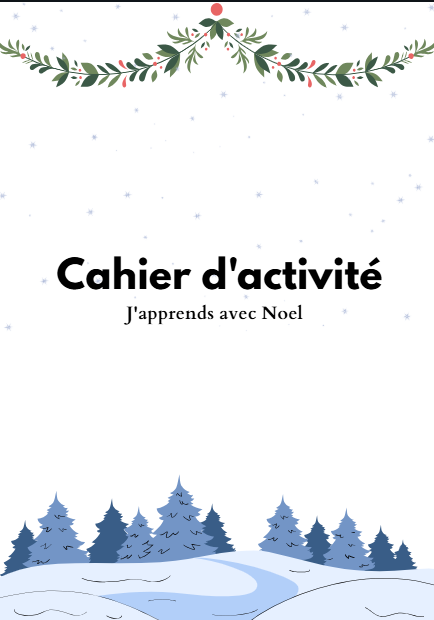 cahier d'activité de noël