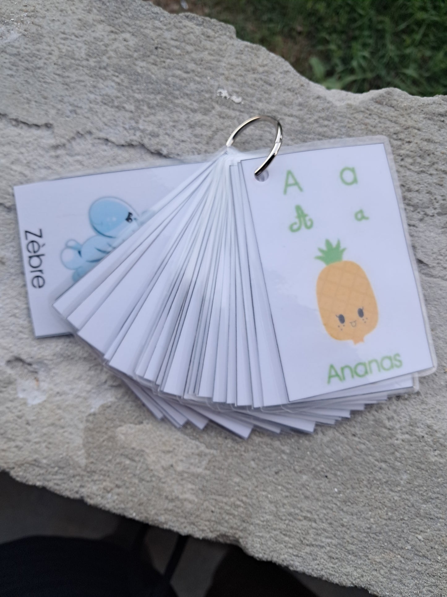 Carte sur l'alphabet